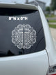 Cross Mandala decal